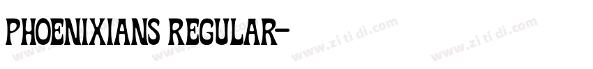 Phoenixians Regular字体转换